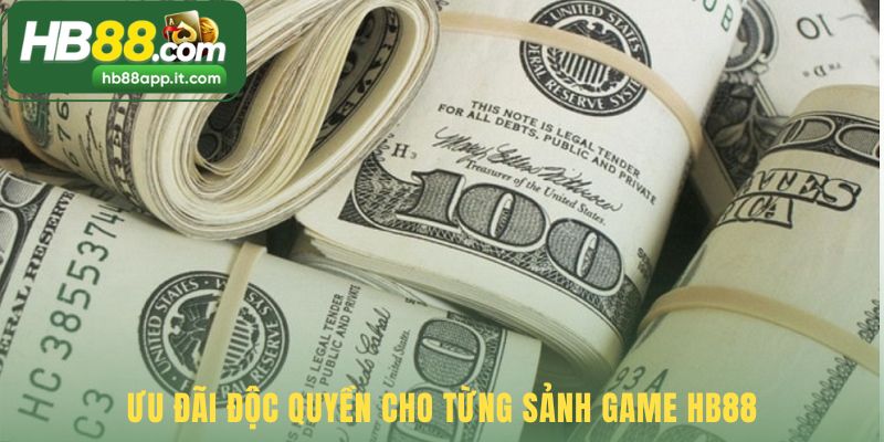 Mỗi sảnh game có những sự kiện khuyến mãi HB88 riêng biệt